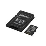 128 GB . microSDXC karta Kingston Industrial C10 A1 pSLC Card + SD Adapter SDCIT2/128GB