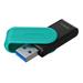 128 GB . USB 3.2 kľúč . Kingston DataTraveler Exodia S (Black + Turquoise) DTXS/128GB