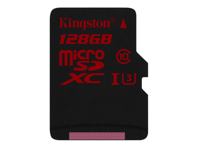 128GB microSDXC Kingston UHS-I Class U3 90MB/s read, 80MB/s write + bez adapteru SDCA3/128GBSP