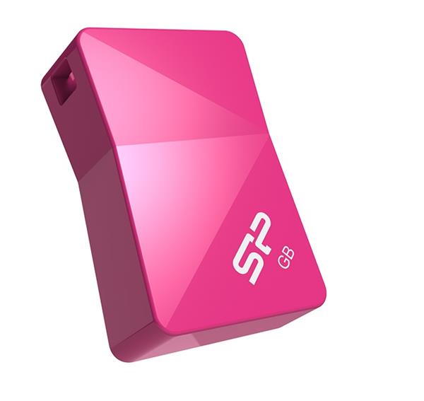16 GB . USB kľúč ..... Silicon Power Touch T08, ružový (odolný voči vode, prachu a nárazom) SP016GBUF2T08V1H