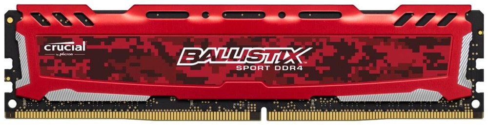 16GB DDR4-2666MHz Crucial Ballistix Sport LT Red CL16 DRx8 BLS16G4D26BFSE