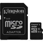 16GB microSDHC Kingston UHS-I U1 45R/10W SDC10G2/16GB
