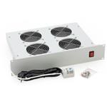 19" horiz.vent.j.4xVent.-220V/60W termost.2U šedá RAC-CH-X02-A1