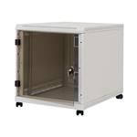 19" kontejnerový rack 12U,hl.80cm, nosn.200kg, př. i zad.dveře perforace, černý RCA-12-L68-BAX-A1-OZA