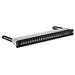 19" modulární stíněný panel LEXI-Net 24port, černý, výsuvný LXPPM19-1U-24-P