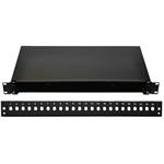 19" Optická vana 24xST černá, aret. plast. klipem 5027157302809