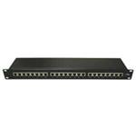 19" Patch panel XtendLan 24port, STP, Cat5E, duální svorkovnice, černý LX24S-C5E-BK