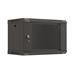19" RACKOVÁ SKŘÍŇ PRO MONTÁŽ NA STĚNU 6U/540X350 (FLAT PACK) S PROSKLENÝMI DVEŘMI ČERNÁ LANBERG WF03-5306-10B