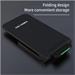 1stCOOL bezdrátová QI nabíječka H18, skládací stojánek, USB-C, černá H18 Black