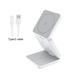 1stCOOL bezdrátová skládací QI nabíječka 3v1, MagSafe, USB-C, bílá TN-WC10 White