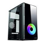 1stCOOL case STEP GAMER 1, micro tower, AU, USB 3.0, sRGB ventilátor, bez napájania, priehľadný boč MC-STEPG1-AU-USB3-TS