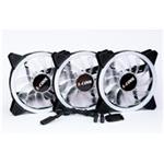 1stCOOL Fan KIT AURA EVO 1 ARGB, 3x Dual Ring fan + ARGB Nano controller KIT-AURA-EVO-CR