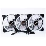 1stCOOL Fan KIT AURA EVO 1 ARGB, 3x Dual Ring ventilátor + ARGB Nano řadič KIT-AURA-EVO-1