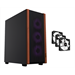 1stCOOL G6 Noble Wood Decor, skrinka ATX, USB3.0, USB-C, 3x ventilátor ML-G6-NOBLE-USBC