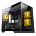 1stCOOL skříň DREAMER, Mid Tower, AU, USB 3.0, USB-C, 3x 120mm ARGB Fan, černá CT-DREAMER-AU-USB3-CA