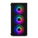 1stCOOL skříň RAINBOW 4, Mid Tower, AU, USB 3.0, 4x 120mm RGB Fan, černá ML-RAINBOW4-AU-USB3