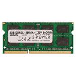 2-Power 8GB PC3L-14900S 1866MHz DDR3 CL13 1.35V SoDIMM 2Rx8 1.35V (DOŽIVOTNÍ ZÁRUKA) MEM5403A