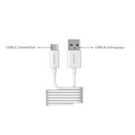 2-Power kabel USB-A TO USB-C, 1M 2PUC1M01W
