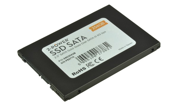 2-Power SSD 256GB 2.5" SATA III 6Gbps (R530, W320 MB/s, IOPS 81/78K) SSD2042B
