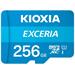 256 GB . microSDHC karta KIOXIA Exceria Class 10 UHS I U1 + adaptér LMEX1L256GG2