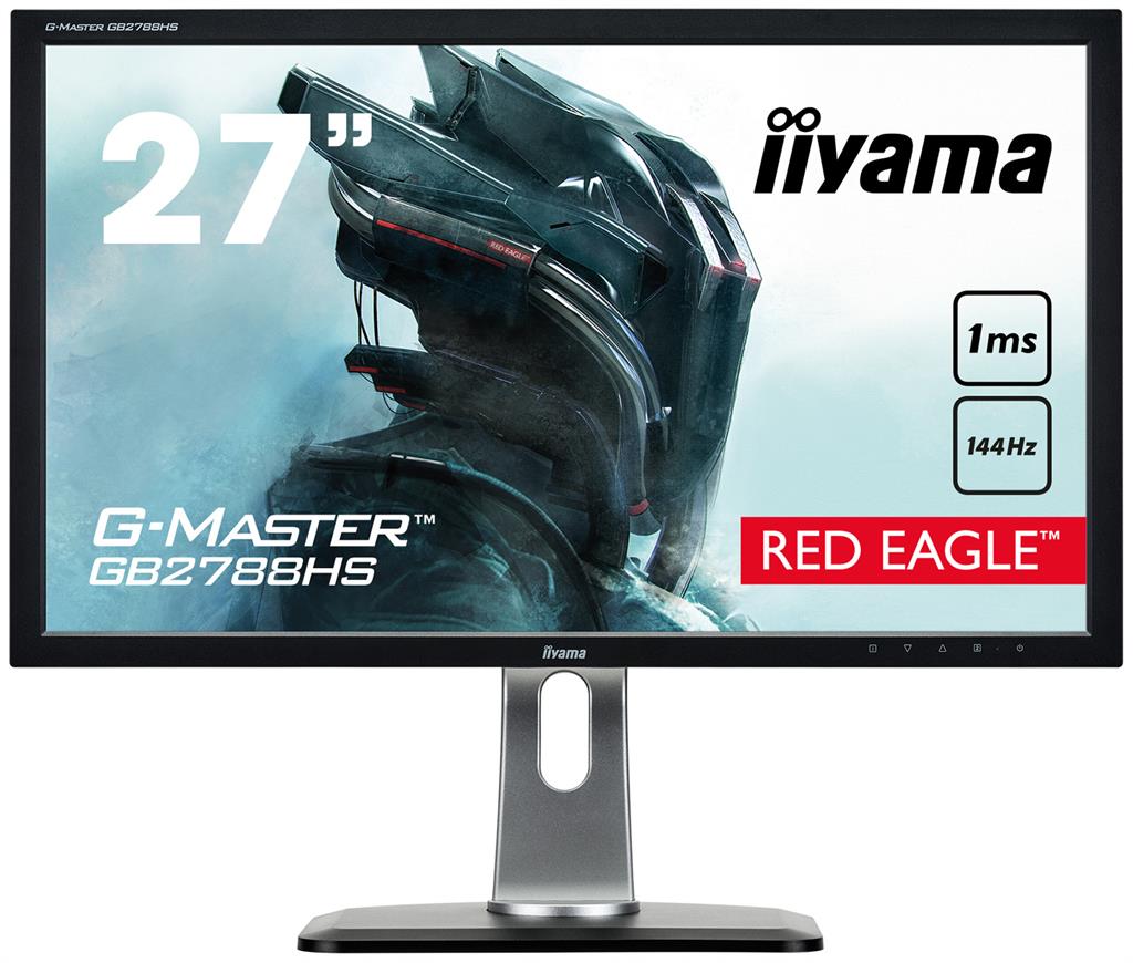 27" LCD iiyama G-Master GB2788HS-B2 -FreeSync,1ms,144Hz,300cd,1000:1(12M:1 ACR),DP,DVI,HDMI,repro