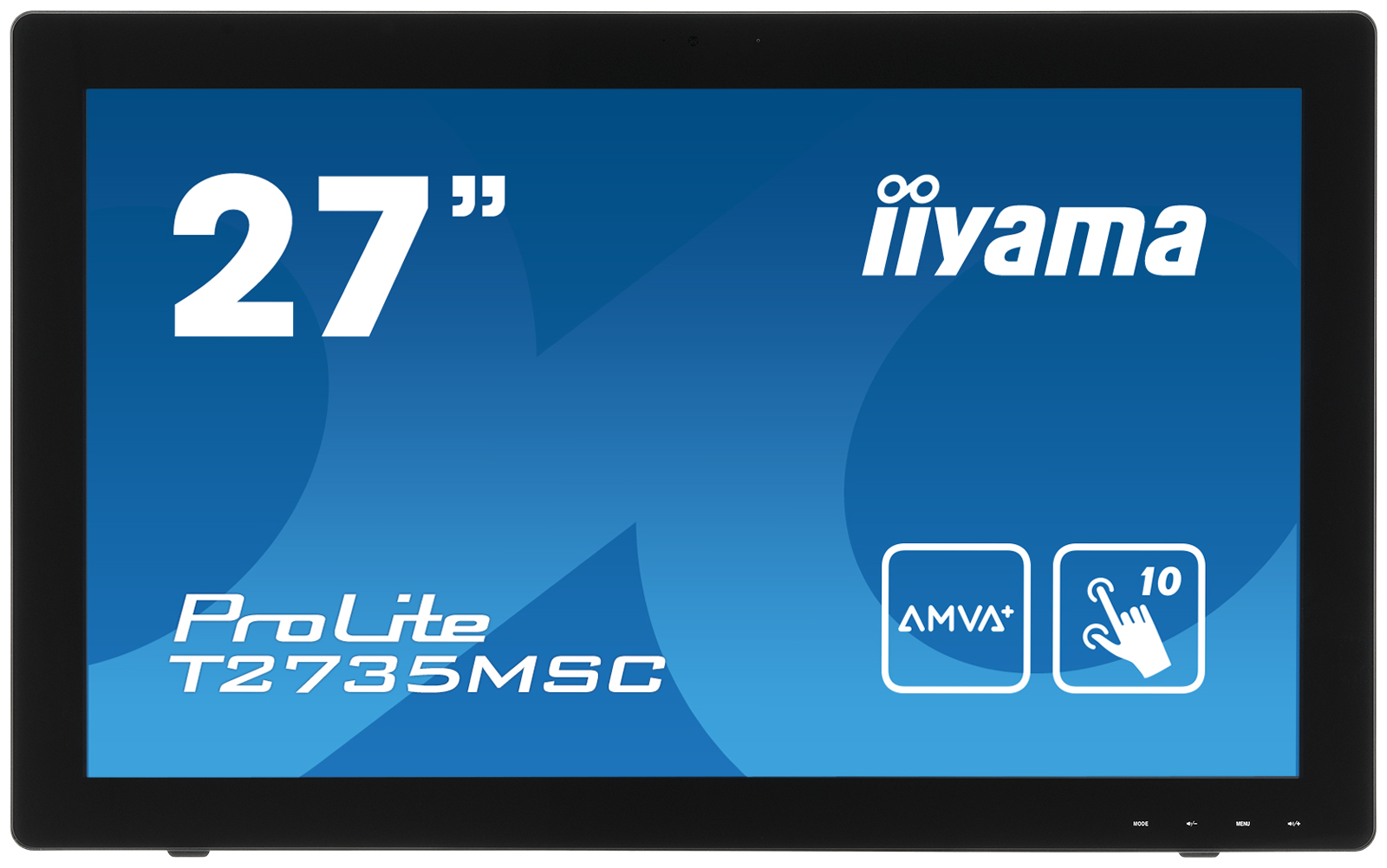 27" LCD iiyama T2735MSC-B2 - 5ms,255cd/m2,DVI,HDMI,VGA,USB,multidotek,kapacitní,kamera+mikrofon