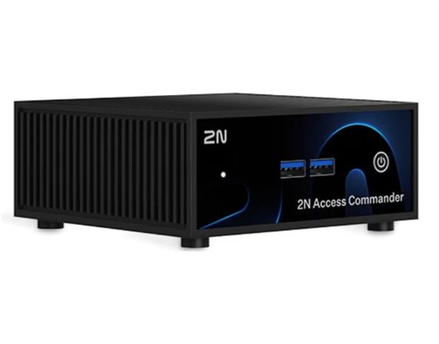 2N® Access Commander Box 2.0 - mini PC, vhodné až pro 7000 zařízení a 200tis uživatelů. Obsahuje licenci BASIC 1120120