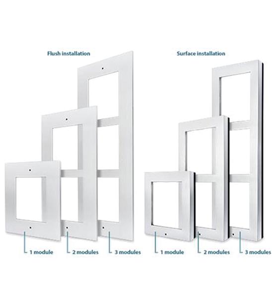 2N Helios IP Verso Rám pro instalaci do zdi, 2 moduly 9155012