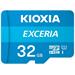 32 GB . microSDHC karta KIOXIA Exceria Class 10 UHS I U1 + adaptér LMEX1L032GG2