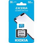 32 GB . microSDHC karta KIOXIA Exceria Class 10 UHS I U1 + adaptér LMEX1L032GG2