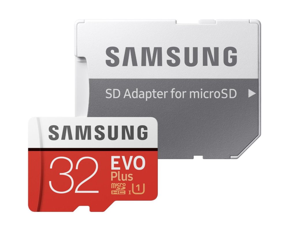 32 GB . microSDHC karta Samsung EVO Plus + adapter MB-MC32GA/EU