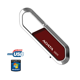 32 GB . USB kľúč . ADATA DashDrive™ Nobility S805 USB 2.0, červený AS805-32G-RRD