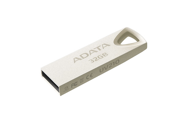 32 GB . USB kľúč . ADATA DashDrive™ Value UV210 USB 2.0, kovová (odolný voči nárazom) AUV210-32G-RGD