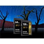 32GB Lexar® Professional 2000x SDHC™ UHS-II cards, up to 300MB/s read 260MB/s write C10 V90 U3 LSD2000032G-BNNNG