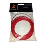 3DW - ABS filament pro 3D tiskárny, průměr struny 1,75mm, barva červená, v balení 10m, teplota tisku 220-250°C