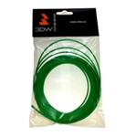 3DW - ABS filament pro 3D tiskárny, průměr struny 1,75mm, barva zelená, v balení 10m, teplota tisku 220-250°C