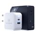 3mk cestovní nabíječka Hyper Charger 68W, GaN, 1x USB-C (PD), 1x USB bílá 5903108515153