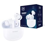 3mk HF, sluchátka Bluetooth HARDY LifePods Pro, stereo, nabíjecí pouzdro, bílá 5903108528290