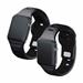 3mk Silicone Watch Strap pro Apple 42/44/45/49 mm Black 5903108565721