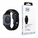 3mk Silicone Watch Strap pro Apple 42/44/45/49 mm Black 5903108565721