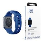 3mk Silicone Watch Strap pro Apple 42/44/45/49 mm Blue 5903108565738