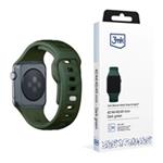 3mk Silicone Watch Strap pro Apple 42/44/45/49 mm Dark Green 5903108565745