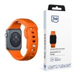3mk Silicone Watch Strap pro Apple 42/44/45/49 mm Orange 5903108565813