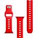 3mk Silicone Watch Strap pro Apple 42/44/45/49 mm Red 5903108565837