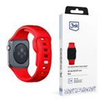 3mk Silicone Watch Strap pro Apple 42/44/45/49 mm Red 5903108565837