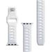 3mk Silicone Watch Strap pro Apple 42/44/45/49 mm White 5903108565851