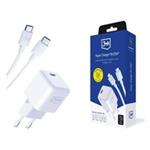 3mk síťová nabíječka Hyper Charger PD 25W + kabel USB-C 5903108561945