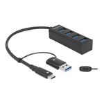 4 Port USB 3.2 Gen 1 Hub with USB Type-C, 4 Port USB 3.2 Gen 1 Hub with USB Type-C 63828
