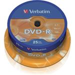43522P DVD-R 16x 25ks cake VERBATIM 23942435228