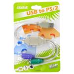 4World Adaptér z USB na 2 porty PS/2